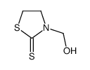 3-(hydroxymethyl)-1,3-thiazolidine-2-thione Structure