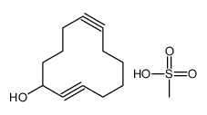 cyclododeca-2,8-diyn-1-ol,methanesulfonic acid Structure