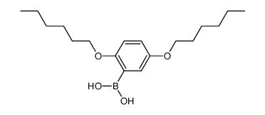 (2,5-bis(hexyloxy)phenyl)boronic acid Structure