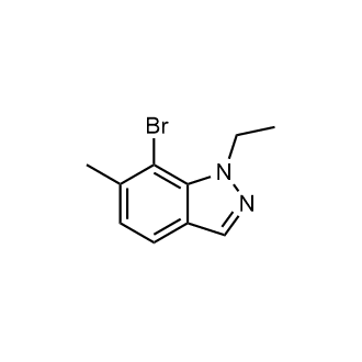 7-Bromo-1-ethyl-6-methyl-indazole structure