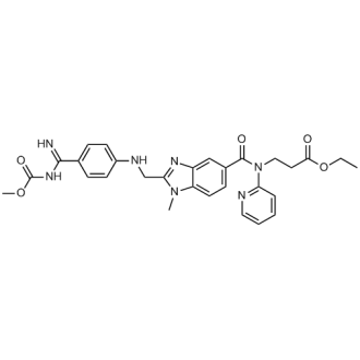 乙基3-(2-((((4-(N-(甲氧基羰基)氨基甲酰基)苯基)氨基)甲基)-1-甲基-N-(吡啶-2-基)-1H-苯并[d]咪唑-5-羧酰胺基)丙酸酯(达比加群酯杂质)图片