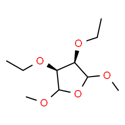 Furan, 3,4-diethoxytetrahydro-2,5-dimethoxy-, (3R,4S)-rel- (9CI) structure