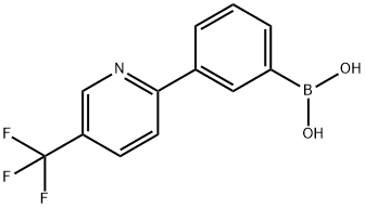 3-(5-Trifluoromethylpyridin-2-yl)phenylboronic acid structure