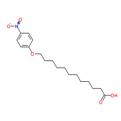12-(4-硝基苯氧基)十二烷酸结构式