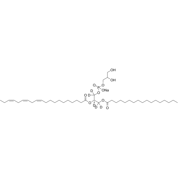 17:0-20:3 PG-d5 Structure