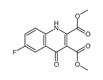 dimethyl 6-fluoro-4-oxo-1,4-dihydroquinoline-2,3-dicarboxylate结构式