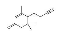 3-(2,6,6-trimethyl-4-oxocyclohex-2-en-1-yl)propanenitrile Structure