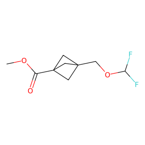 methyl 3-(difluoromethoxymethyl)bicyclo[1.1.1]pentane-1-carboxylate Structure