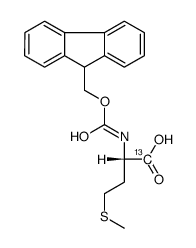 N-(9-Fluorenylmethoxycarbonyl)-L-methionine-1-13C结构式