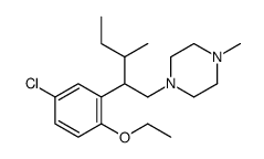 Piperazine, 1-(beta-(sec-butyl)-5-chloro-2-ethoxyphenethyl)-4-methyl- picture