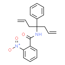 2-nitro-N-(4-phenylhepta-1,6-dien-4-yl)benzamide结构式