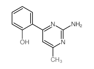 Phenol,2-(2-amino-6-methyl-4-pyrimidinyl)- Structure