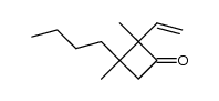 3-butyl-2,3-dimethyl-2-vinylcyclobutanone Structure