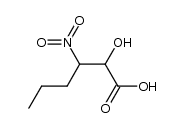 2-hydroxy-3-nitrohexanoic acid结构式