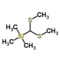 双(甲硫代)(三甲基硅)甲烷结构式