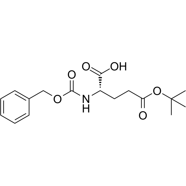 N-苄氧羰基-L-谷氨酸 5-叔丁酯结构式