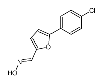 N-[[5-(4-chlorophenyl)furan-2-yl]methylidene]hydroxylamine Structure