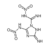 3-amino-5-nitramido-N'-nitro-1,2,4-triazole-1-carboximidamide结构式