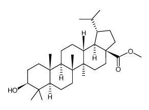 3β-hydroxy-lupanoic acid-(28)-methyl ester Structure