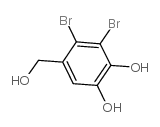 3,4-dibromo-5-(hydroxymethyl)pyrocatechol结构式