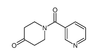 1-(3-pyridinylcarbonyl)-4-piperidinone(SALTDATA: 1HCl 0.22H2SO4 0.1C3H8O) Structure