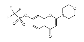 trifluoromethanesulfonic acid 2-morpholin-4-yl-4-oxo-4H-chromen-7-yl ester Structure