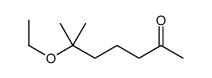 6-ethoxy-6-methylheptan-2-one结构式