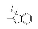 2,3-dimethyl-3-methylsulfanylindole Structure