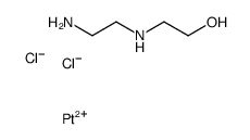 2-(2-aminoethylamino)ethanol,platinum(2+),dichloride Structure