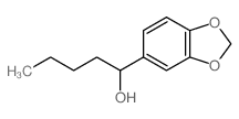 1,3-Benzodioxole-5-methanol,a-butyl- structure