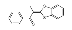 2-(1,3-benzodithiol-2-ylidene)-1-phenylpropane-1-thione Structure