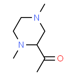 Ethanone,1-(1,4-dimethyl-2-piperazinyl)- Structure