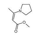 methyl 3-pyrrolidin-1-ylbut-2-enoate Structure