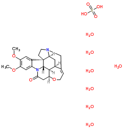 Brucine sulfate heptahydrate Structure