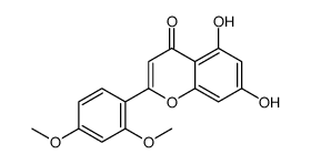 2-(2,4-dimethoxyphenyl)-5,7-dihydroxychromen-4-one结构式