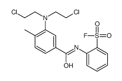 2-[[3-[bis(2-chloroethyl)amino]-4-methylbenzoyl]amino]benzenesulfonyl fluoride结构式