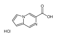 Pyrrolo[1,2-a]pyrazine-3-carboxylic acid hydrochloride structure