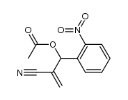 2-[acetyloxymethyl(2-nitrophenyl)]acrylonitrile结构式