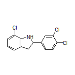 7-Chloro-2-(3,4-dichlorophenyl)indoline Structure