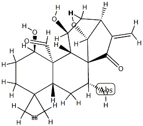 (14R)-1β,7α,11β,14-Tetrahydroxy-15-oxokaur-16-en-20-al picture