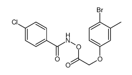 [(4-chlorobenzoyl)amino] 2-(4-bromo-3-methylphenoxy)acetate结构式