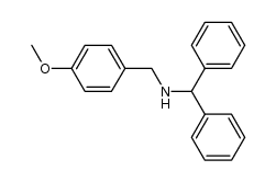 (diphenylmethyl)[(4-methoxyphenyl)methyl]amine Structure