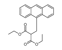 diethyl 2-(anthracen-9-ylmethyl)propanedioate结构式