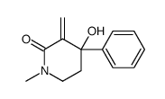 4-hydroxy-1-methyl-3-methylidene-4-phenylpiperidin-2-one Structure