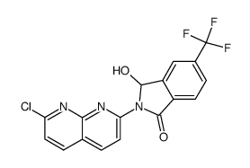 2-(7-chloro-1,8-naphthyridin-2-yl)-3-hydroxy-5-trifluoromethyl-isoindolin-1-one Structure