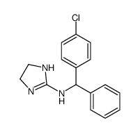 N-[(4-chlorophenyl)-phenylmethyl]-4,5-dihydro-1H-imidazol-2-amine结构式