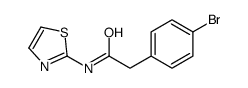 2-(4-bromophenyl)-N-(1,3-thiazol-2-yl)acetamide Structure