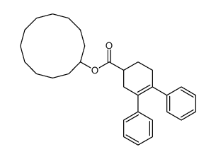 cyclododecyl 3,4-diphenylcyclohex-3-ene-1-carboxylate Structure