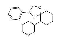 6-cyclohexyl-3-phenyl-1,4-dioxaspiro[4.5]decane Structure