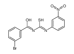 3-bromo-N-[(3-nitrophenyl)carbamothioyl]benzamide结构式